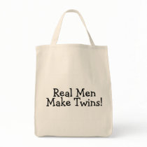 Real Men Make Twins (Blk) bags