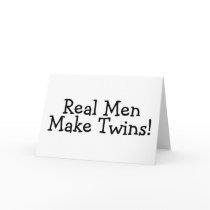 Real Men Make Twins (Blk) Cards