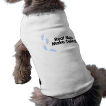 Real Men Make Twins (Boys) Dog Tee Shirt