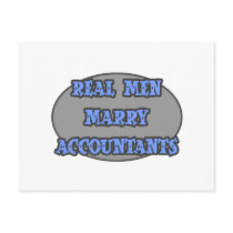 Real Men Marry Accountants Post Cards