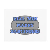 Real Men Marry Bartenders Postcards