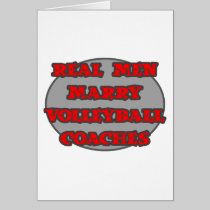 Real Men Marry Volleyball Coaches Cards