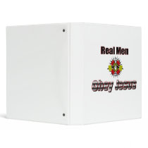 Real men obey Jesus Christian saying Binders
