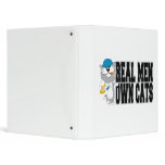 Real Men Own Cats Vinyl Binders
