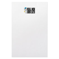 Real Men Own Cats Stationery