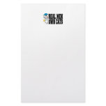 Real Men Own Cats Stationery