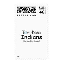 Real Men Play Baseball postage