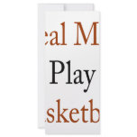 Real Men Play Basketball Rack Card