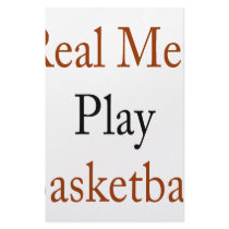 Real Men Play Basketball Customized Stationery
