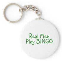 Real Men Play Bingo 2 Key Chain
