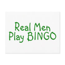 Real Men Play Bingo 2 Post Card