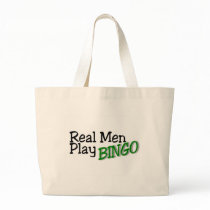 Real Men Play Bingo Canvas Bag