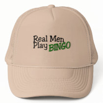 Real Men Play Bingo Mesh Hat