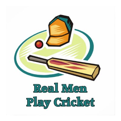 Real Men Play Cricket Posters by pacificsportsgifts