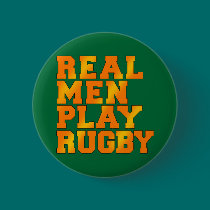 Real Men Play Rugby buttons