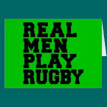 Real Men Play Rugby cards