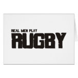 Real Men Play Rugby Cards
