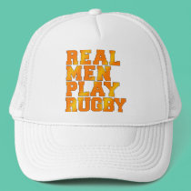 Real Men Play Rugby hats