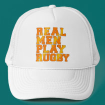 Real Men Play Rugby hats