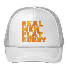 Real Men Play Rugby Hat