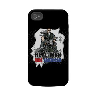 Real Men Ride American Bikes iPhone4 Case casemate_case