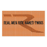 Real men ride naked twins KTM R Sticker