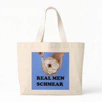 Real Men Schmear bags by jonnydowntown Real Men Schmear bags
