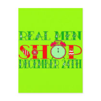 REAL MEN SHOP DECEMBER 24TH POST CARD