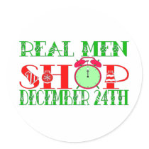 REAL MEN SHOP DECEMBER 24TH STICKERS