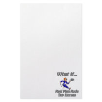 Real Men Toy Horses Stationery Paper