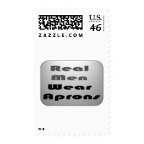 Real Men Wear Aprons postage