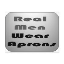 Real Men Wear Aprons postcards by destelle31 Real Men Wear Aprons postcards
