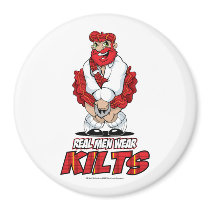 Real Men Wear Kilts magnets by fightcancertees Real Men Wear Kilts magnets