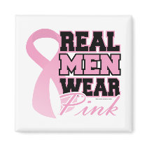 Real Men Wear Pink 2 Fridge Magnet