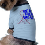 Real Men Wear Pink Dog T Shirt