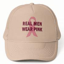 Real Men Wear Pink for Breast Cancer Awareness hats