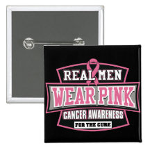 REAL Men Wear Pink For The Cure Breast Cancer