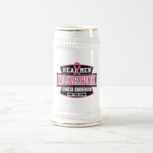 REAL Men Wear Pink For The Cure Breast Cancer Mug