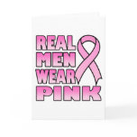real men wear pink Greeting Card