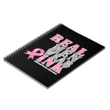 Real Men Wear Pink Spiral Notebooks