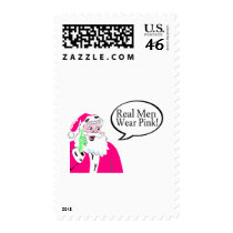 Real Men Wear Pink postage