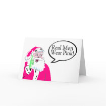 Real Men Wear Pink (Santa) cards
