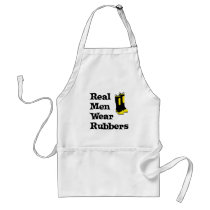 Real Men Wear Rubbers Apron