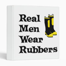 Real Men Wear Rubbers Binders