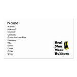 Real Men Wear Rubbers Business Card Template