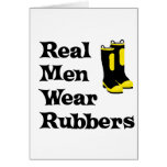 Real Men Wear Rubbers Card