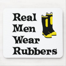 Real Men Wear Rubbers Mouse Pads