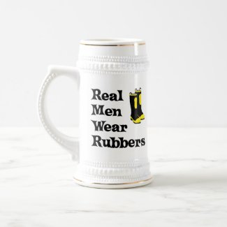 Real Men Wear Rubbers mug