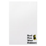 Real Men Wear Rubbers Stationery Paper
