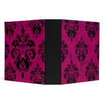Real Pink Classy Upscale Fluer Album 3 Ring Binder